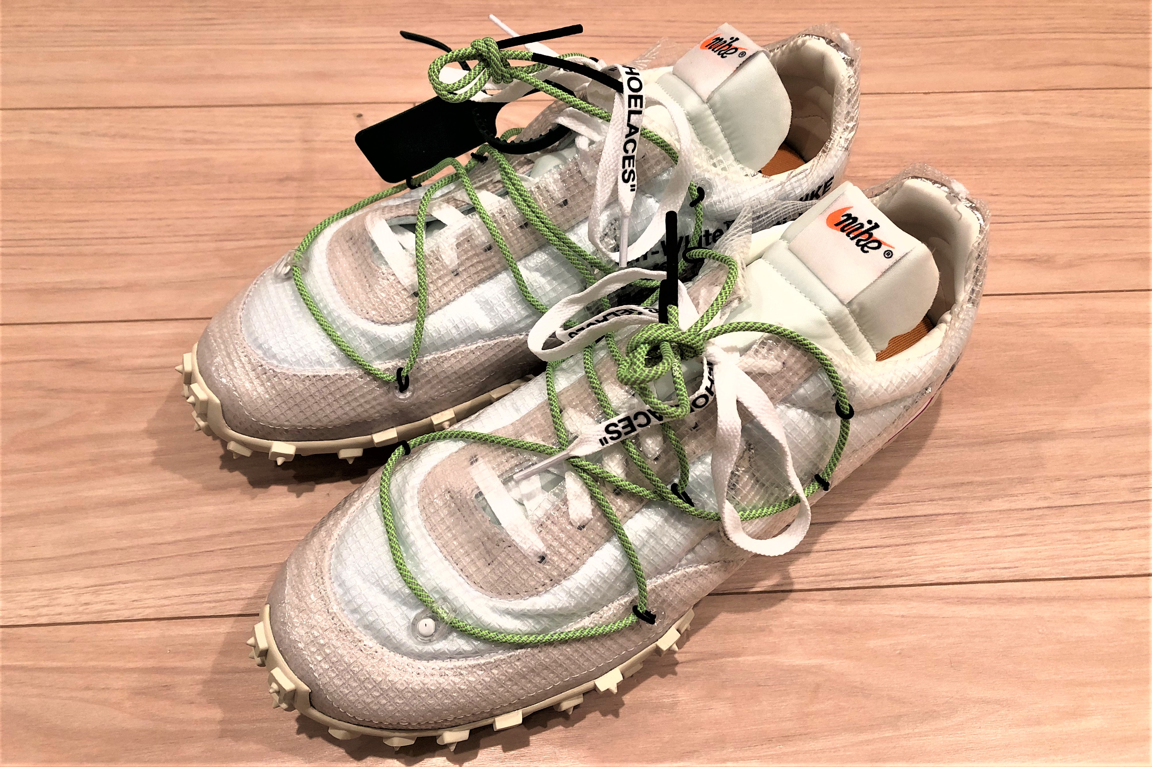 □off-white × NIKE WOMEN'S WAFFLE RACER(オフホワイト×ナイキ ...